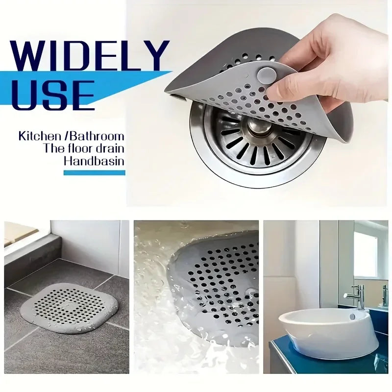 Anti-Clog Silicone Hair Catcher and Drain Strainer - 10