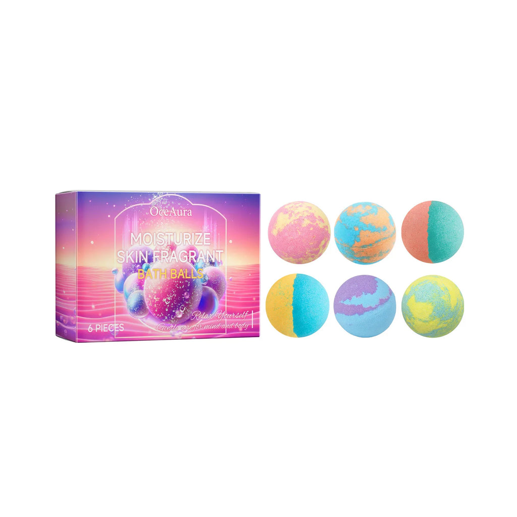 Relaxing Aromatherapy Bath Bomb Set for Skin Moisturizing