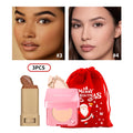 Matte Foundation Stick and Pressed Setting Powder Makeup Set