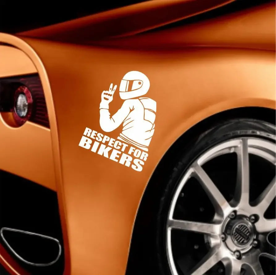 Reflective Biker Helmet Decal for Motorcycles and Cars