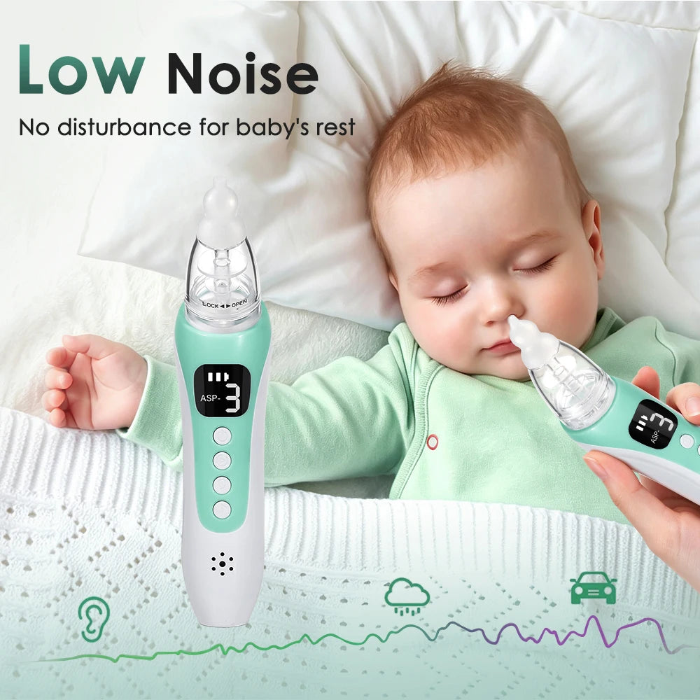 Electric Nasal Aspirator with Music for Newborns and Toddlers - 10