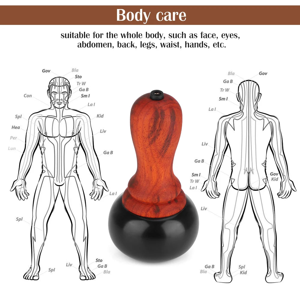 Electric Heated Bianstone Gua Sha Massage Tool