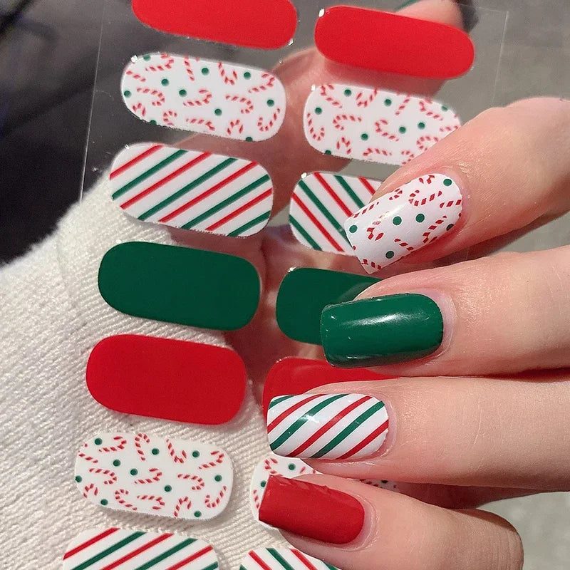 Christmas Snowflake Gel Nail Art Stickers