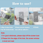 Waterproof Window Screen Repair Tape Mesh Patch