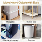 Self-Adhesive 360° Swivel Casters for Furniture and Appliances