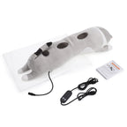 USB Heated Cat Plush Pillow with 5 Heat Settings and Timer