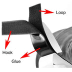 Heavy Duty Self-Adhesive Hook and Loop Fastener Tape