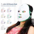 7-Color Rechargeable LED Facial Mask for Skin Rejuvenation