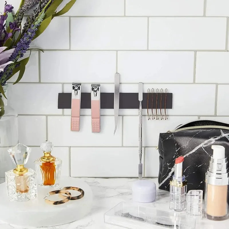 Self-Adhesive Cuttable Magnetic Strip for DIY Home Organization