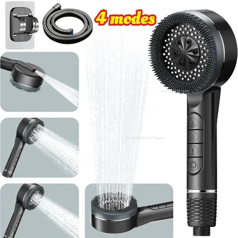 4-Mode High-Pressure Handheld Shower Head - 7
