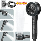 4-Mode High-Pressure Handheld Shower Head