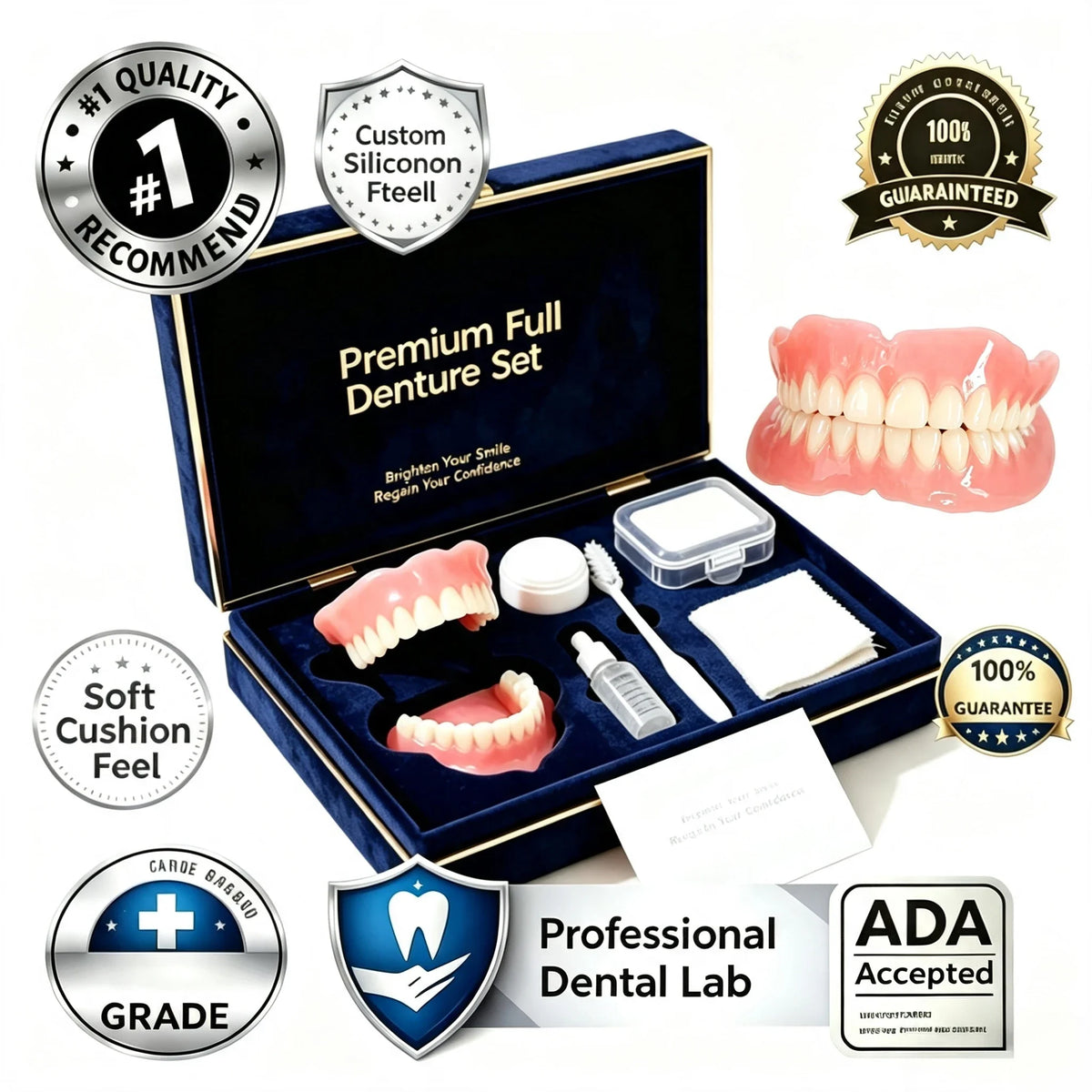 Comfort Silicone Smile Set for Upper and Lower Teeth