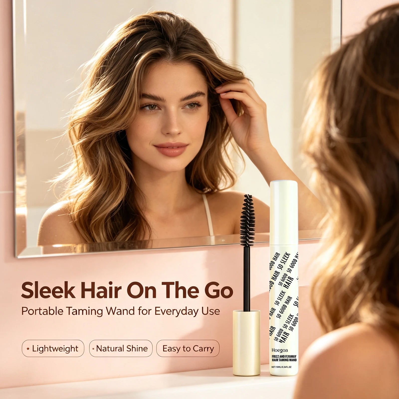 Anti-Frizz Hair Finishing Wand for Sleek Flyaway Control - 2