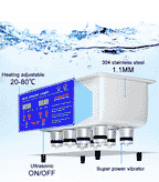 Digital Ultrasonic Cleaner for Jewelry, Watches, and Tools
