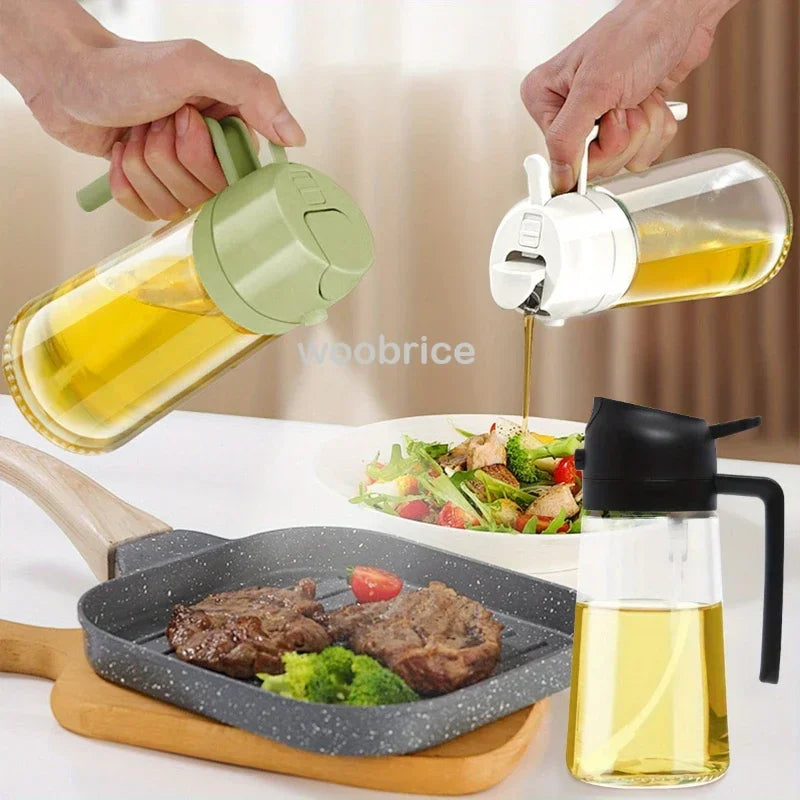 2-in-1 Glass Oil Sprayer and Pourer for Cooking