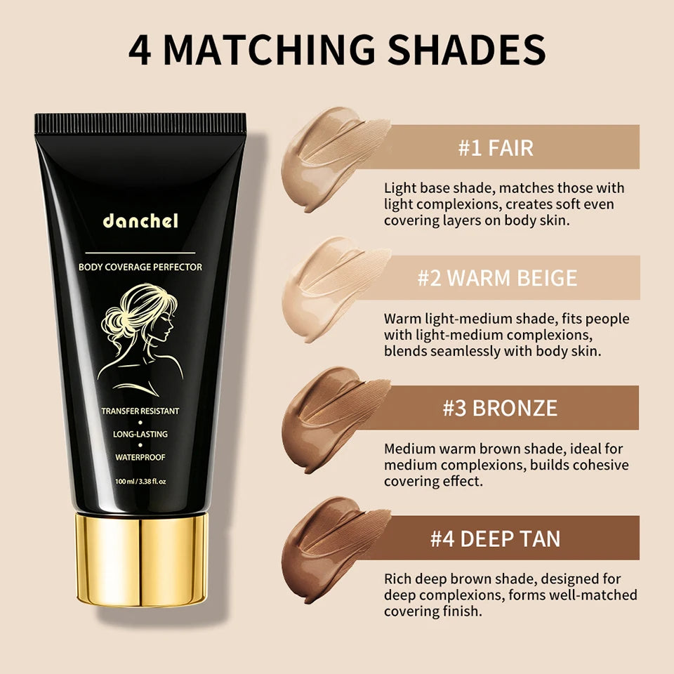 Waterproof Full Coverage Body Concealer for Tattoos and Scars