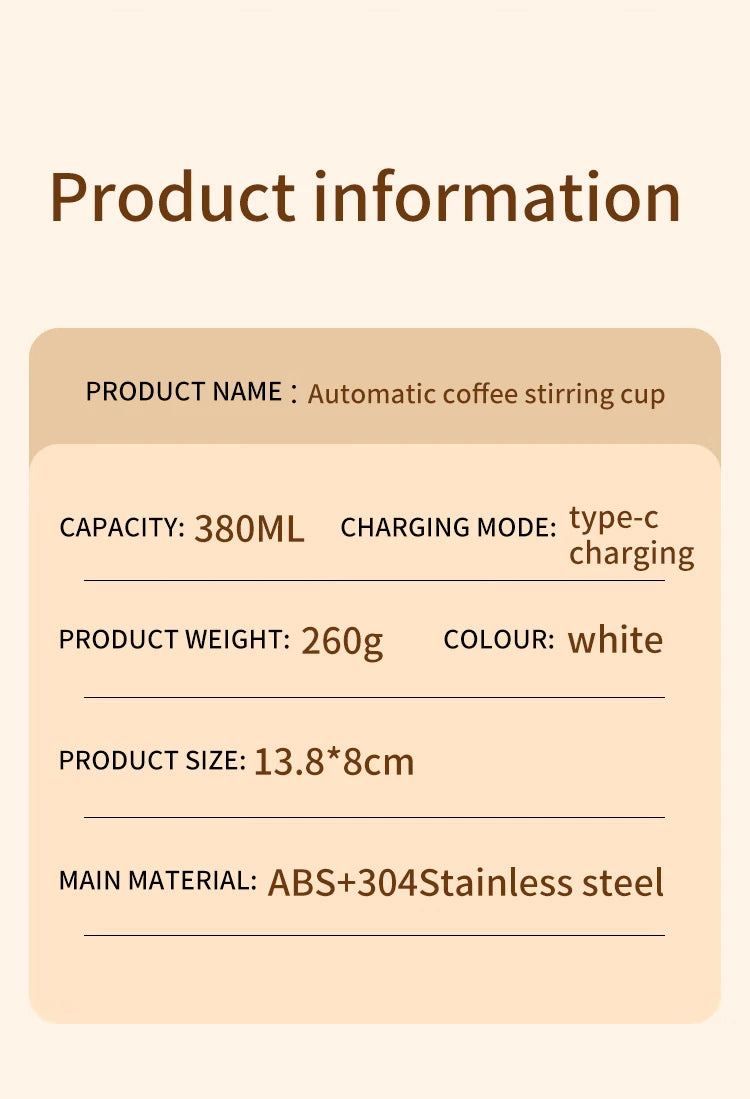 Automatic Self-Stirring Temperature Display Mug - 15