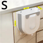 Wall Mounted Folding Trash Can for Kitchen and Bathroom