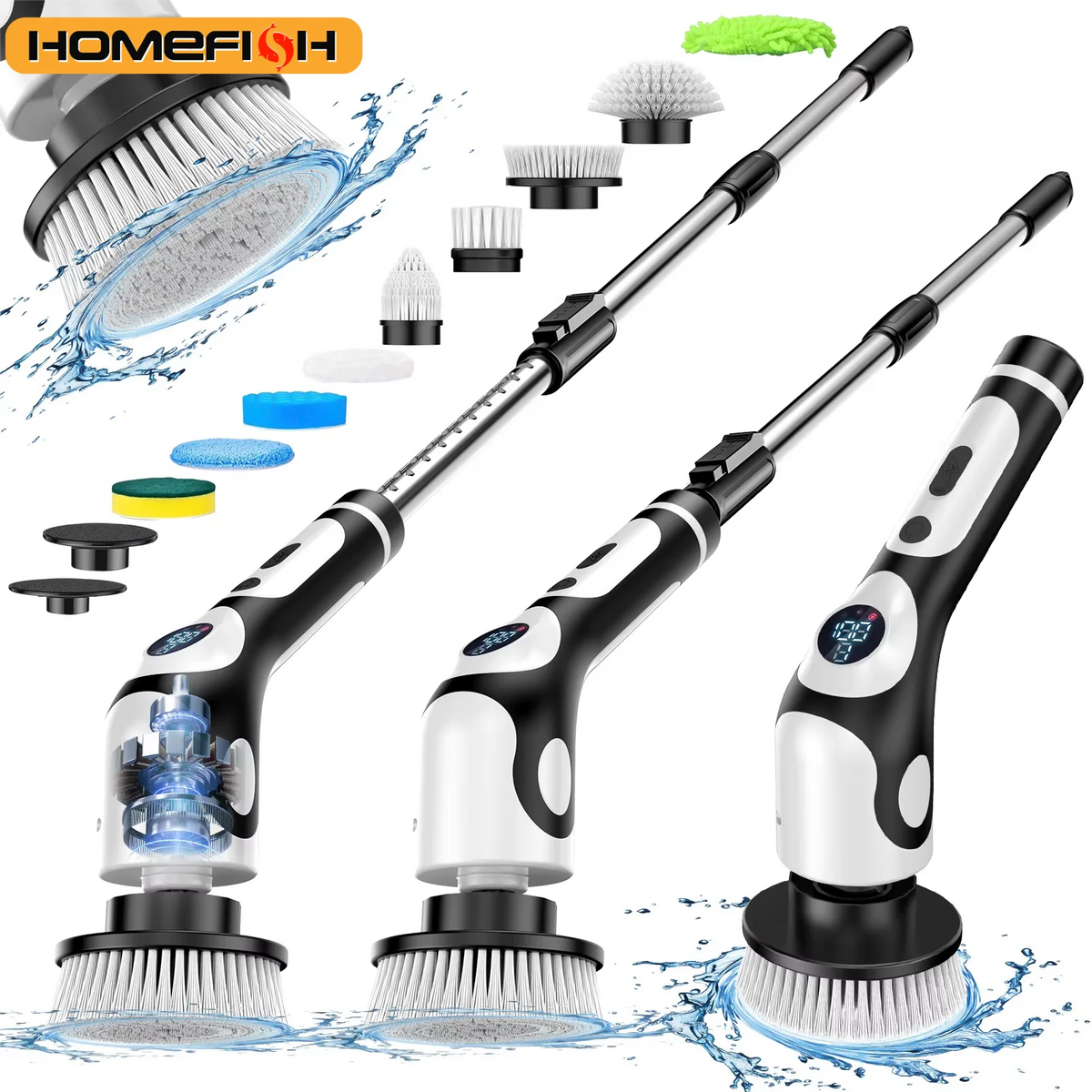 Multifunctional Electric Rotary Cleaning Brush