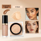 Matte Face Concealer and Setting Powder Makeup Set
