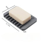 Self-Draining Silicone Soap Dish and Sponge Holder
