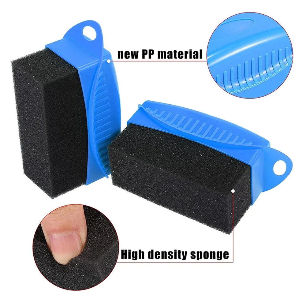 Ergonomic Car Tire Wax and Polish Applicator Sponge
