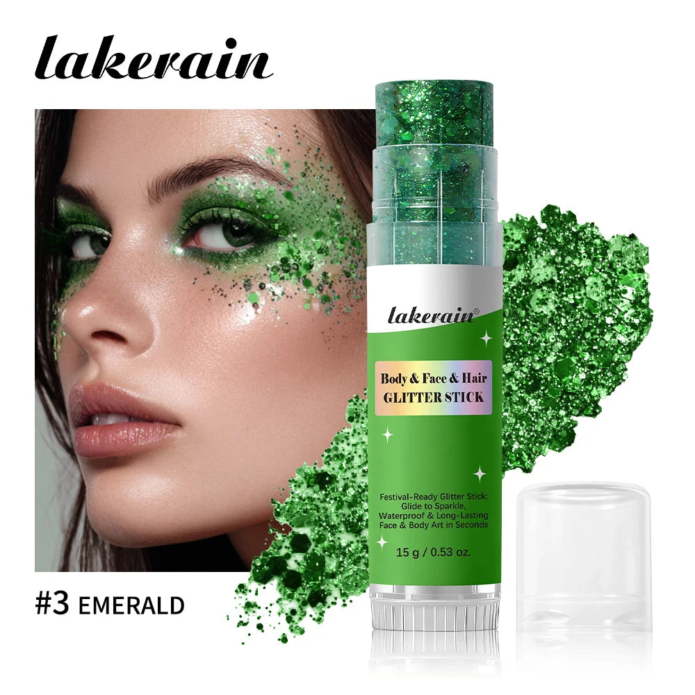 Waterproof Shimmer Glitter Stick for Face and Body