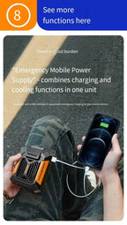 Portable Waist Clip Cooling Fan with Power Bank