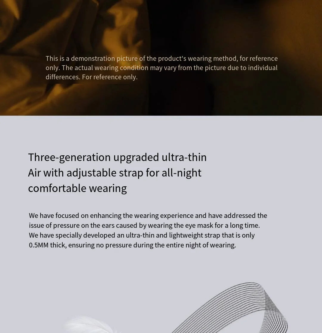 3D Ergonomic Sleep Eye Mask for Total Light Blocking