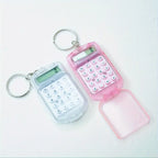 Portable Mini Transparent Flip Calculator with Keychain
