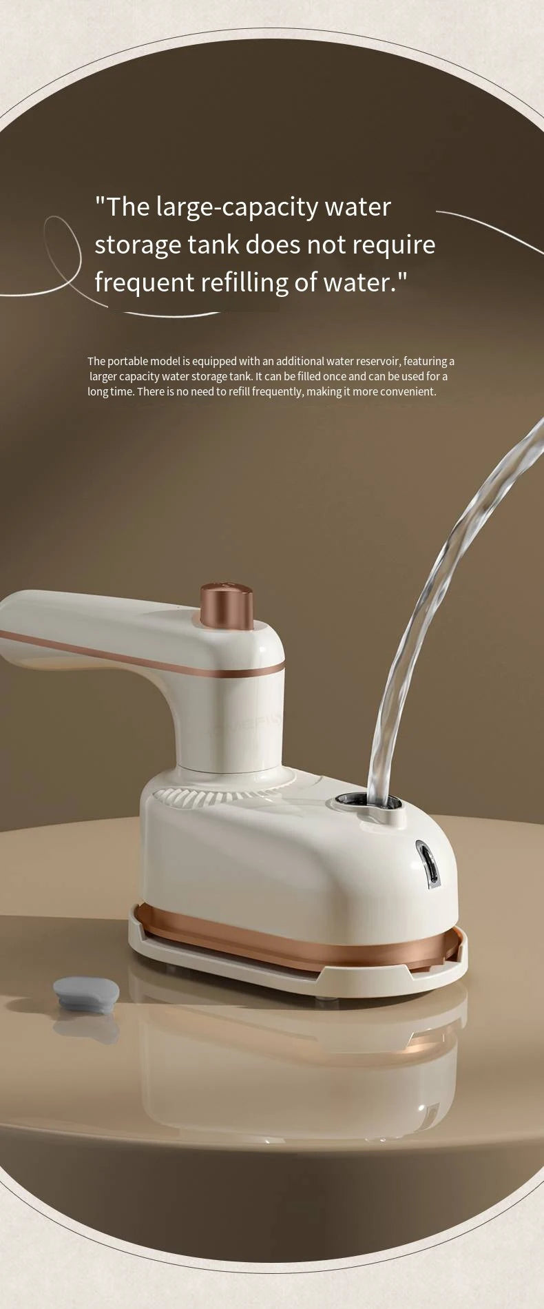 Portable Mini Rotating Electric Steam Iron for Travel