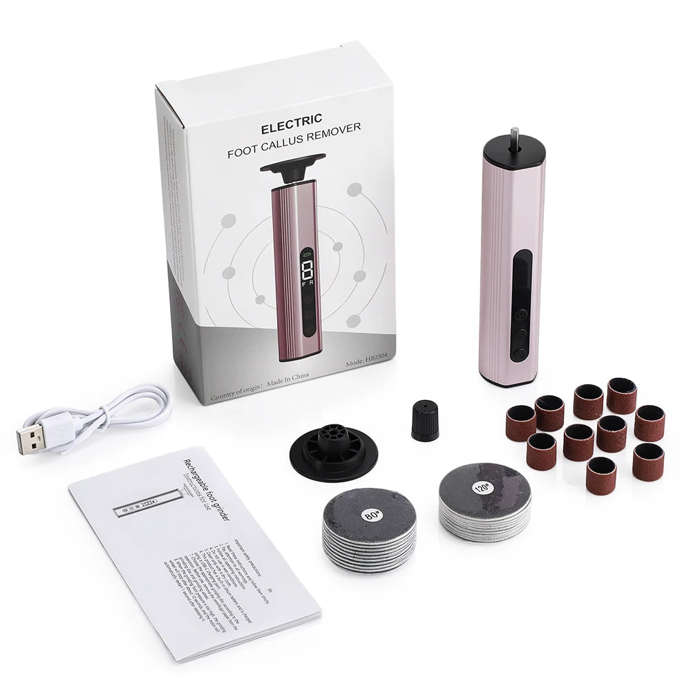 Electric Callus Remover and Pedicure Foot File Tool - 15