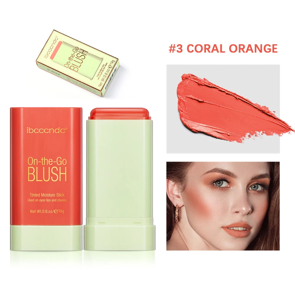 Cream Blush Stick for Lips and Cheeks