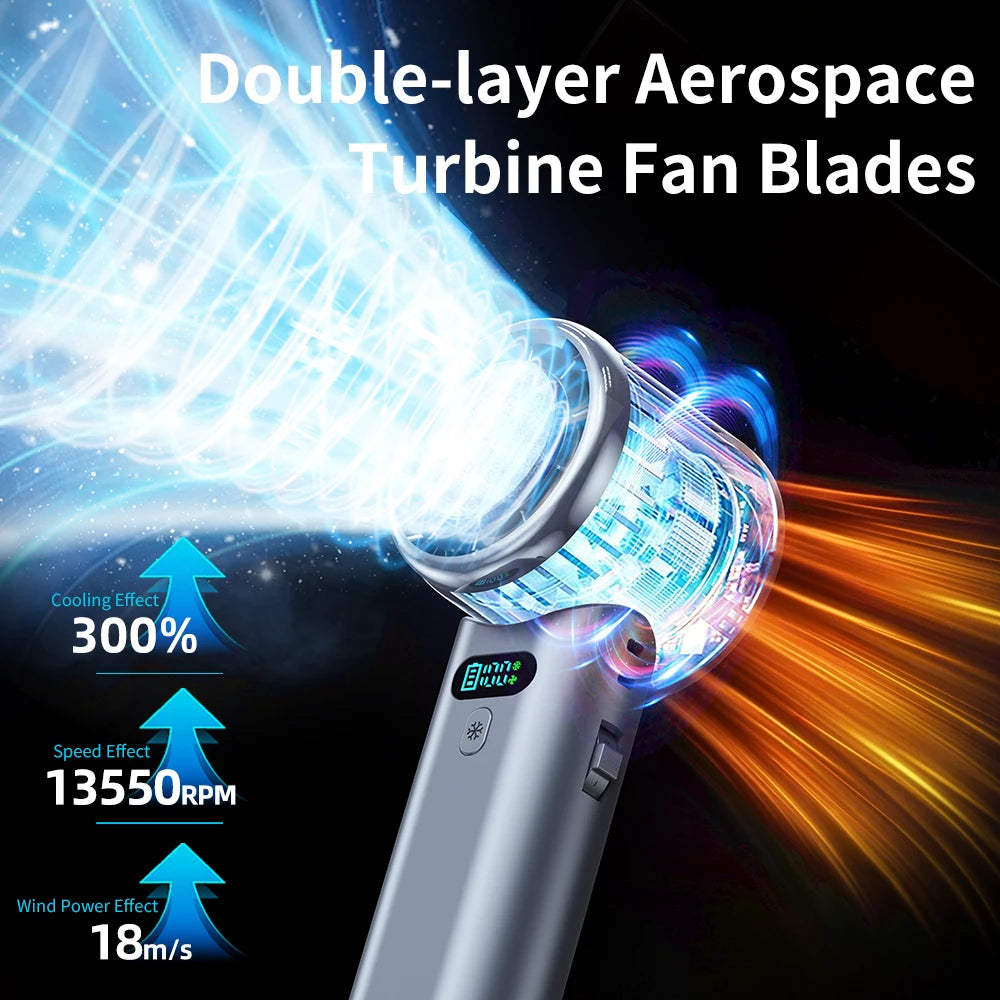 Portable Handheld Cooling Fan with Adjustable Speeds