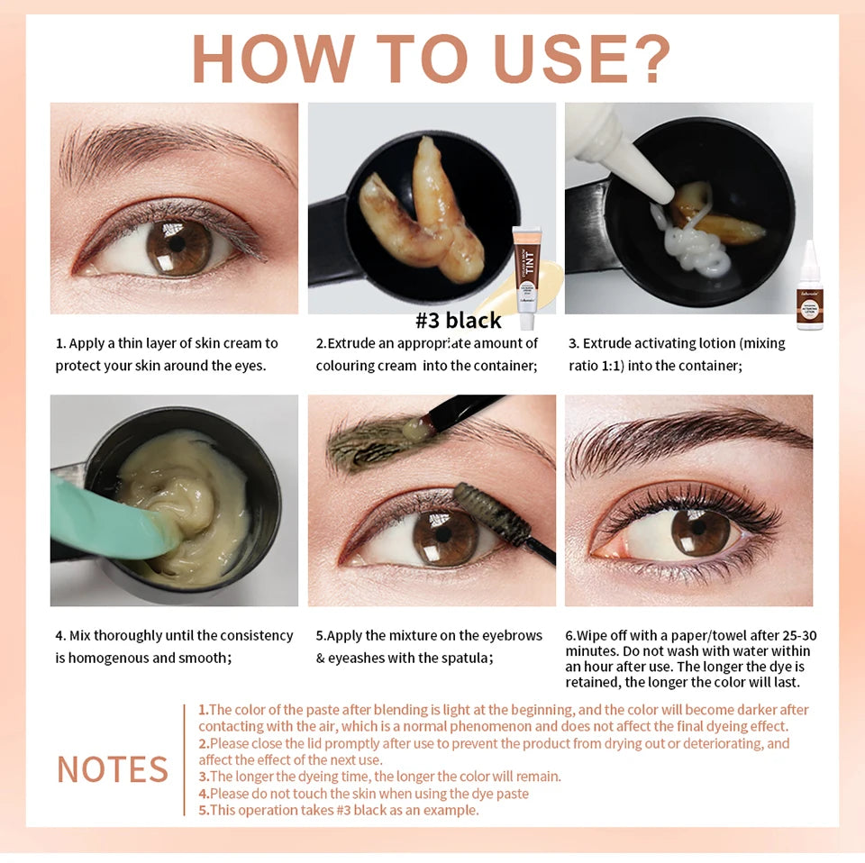 Professional Eyelash and Eyebrow Tinting Kit