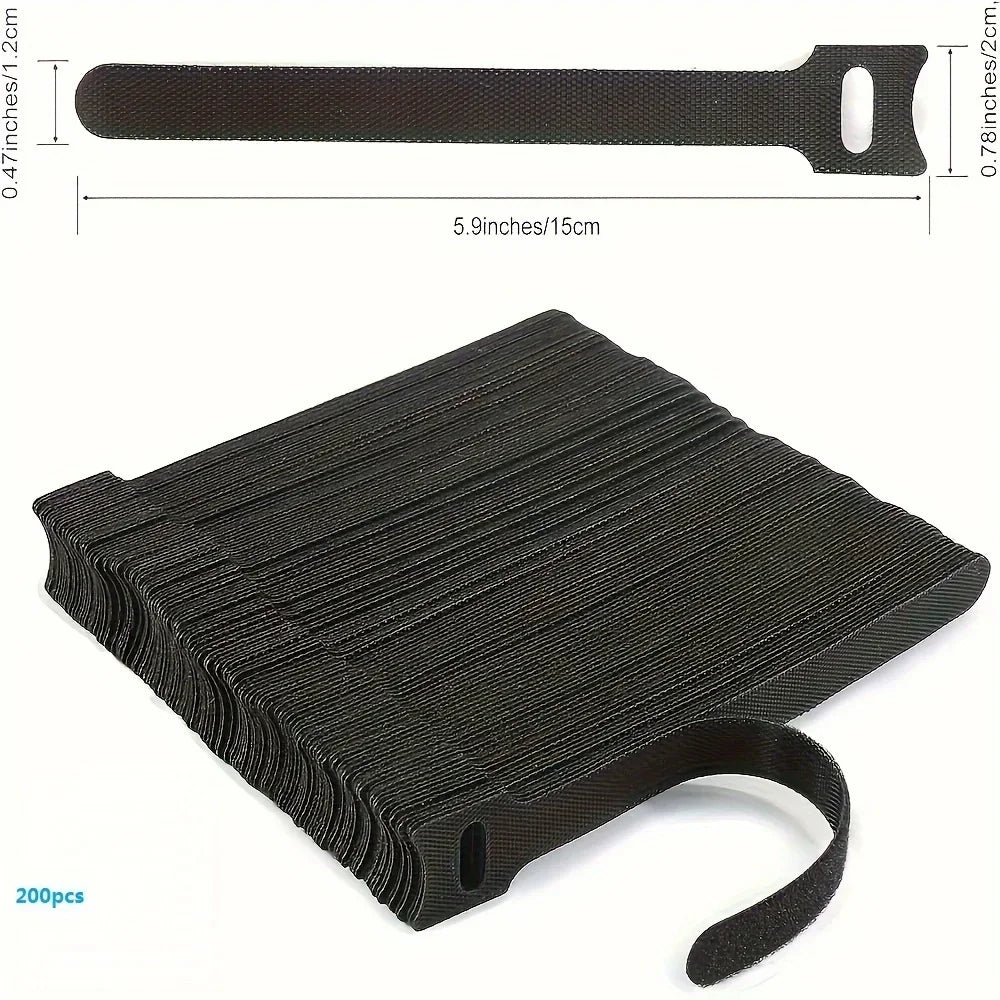 Reusable Nylon Cable Organizer Ties for Cord Management