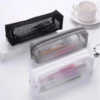 Transparent Mesh Pencil Case Organizer for School and Office