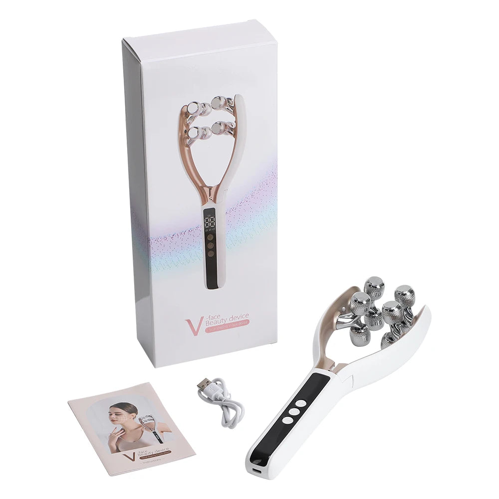 Microcurrent Facial Lifting and Slimming Roller Massager