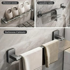 Wall Mounted Adhesive Towel Rack for Bathroom and Kitchen
