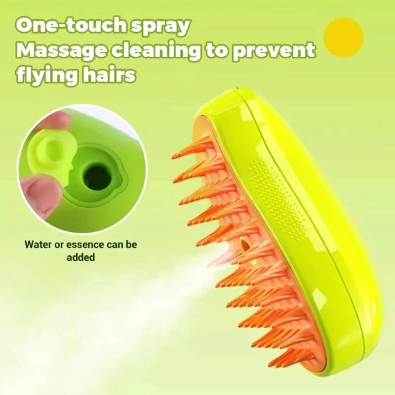 Steam Grooming Brush for Cats and Dogs