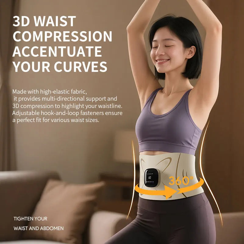 Electric Pulse Waist Massage Belt for Abdominal Toning - 4
