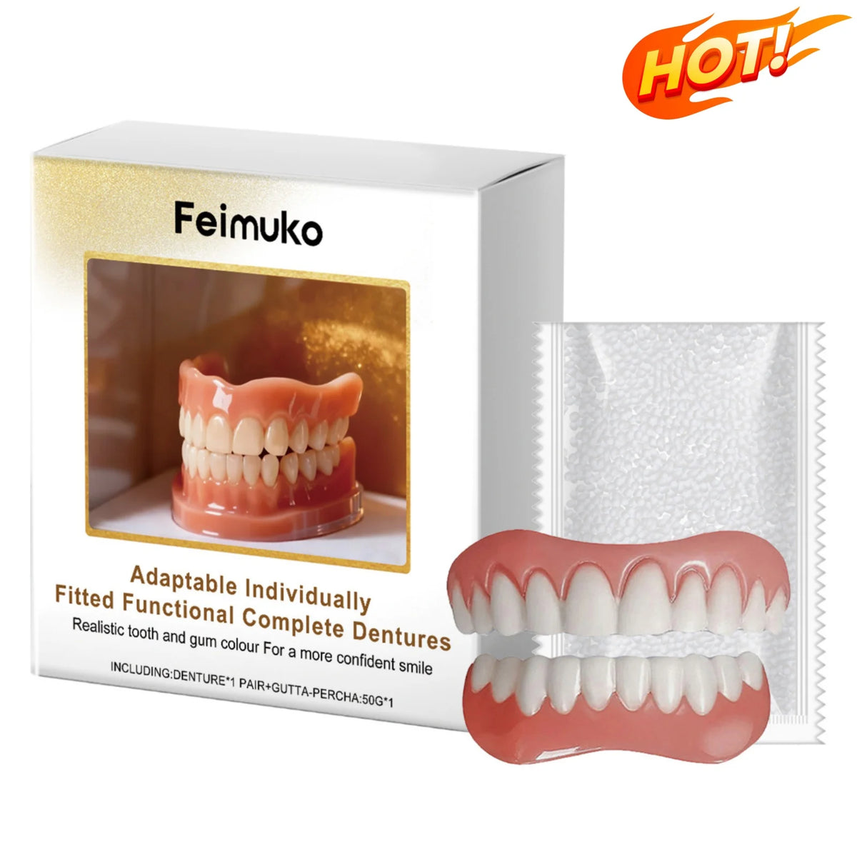 Custom Fit Cosmetic Denture and Reline Set for a Confident Smile