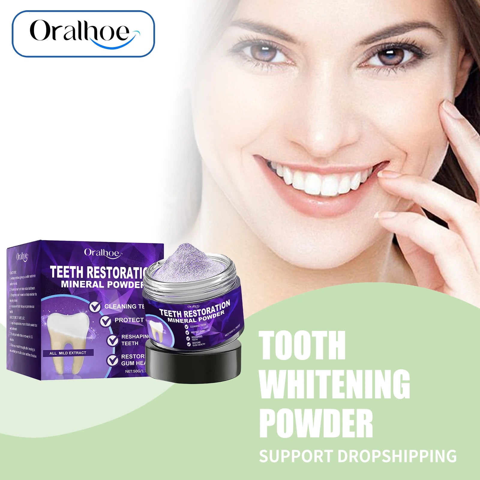 Professional Teeth Whitening and Enamel Restoration Powder - 1