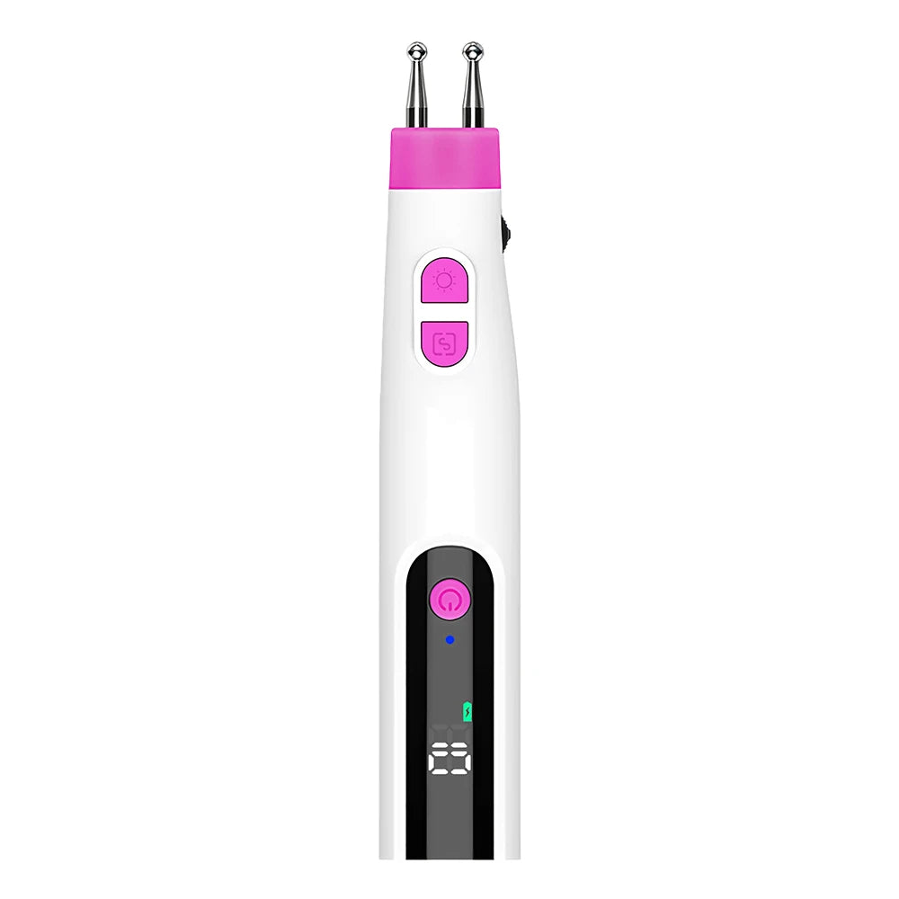 Electric Double-Head Meridian Massage Pen for Body Relaxation - 17