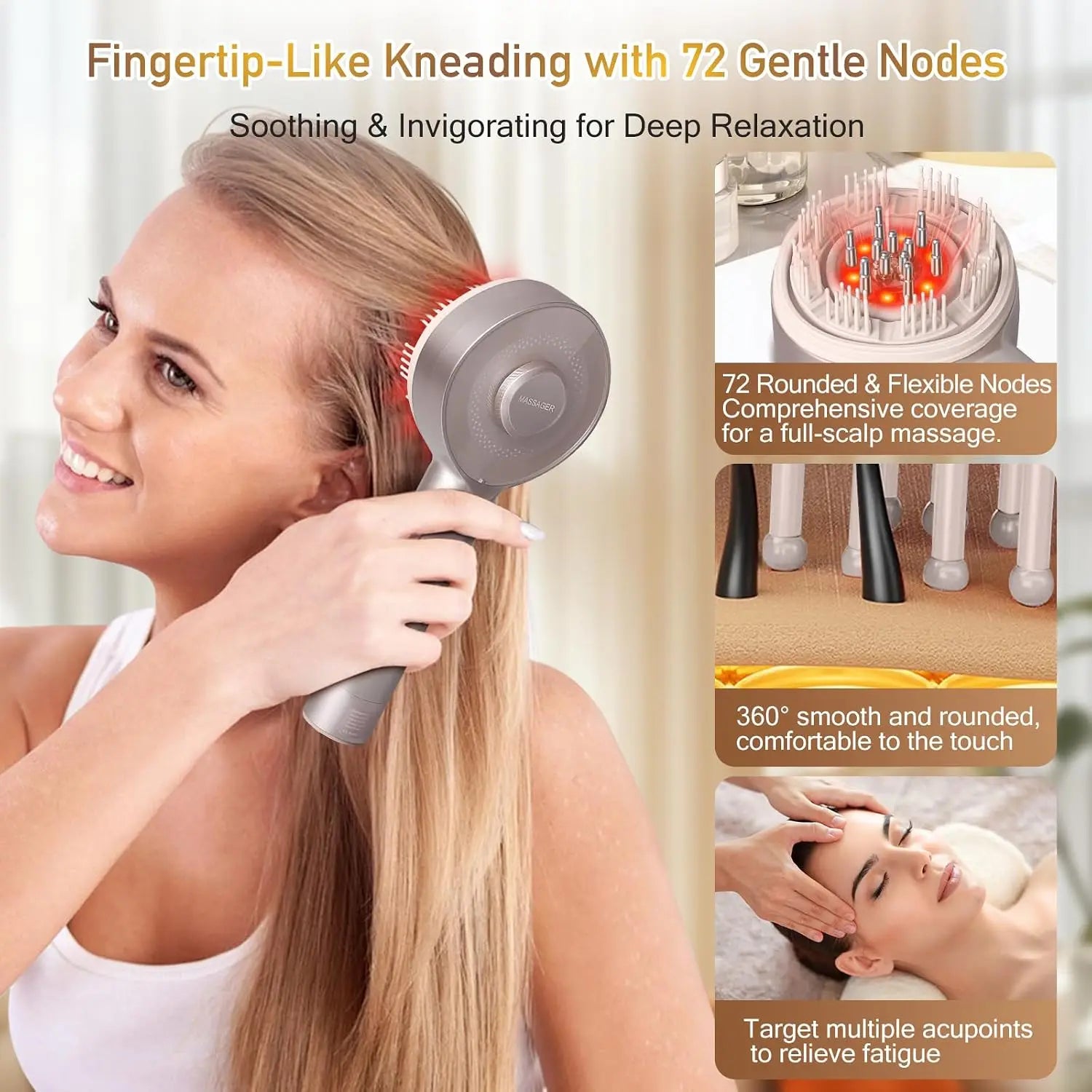 Electric Scalp Massager and Hair Serum Applicator Comb - 5