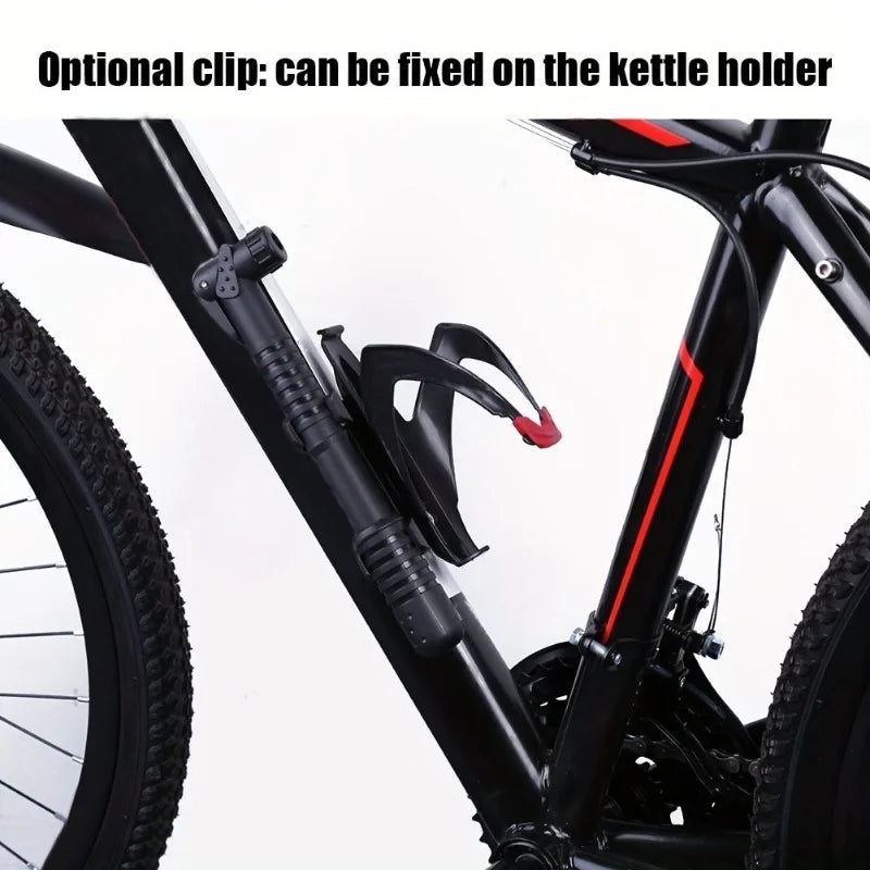 Portable Mini Bike Air Pump with Mounting Bracket
