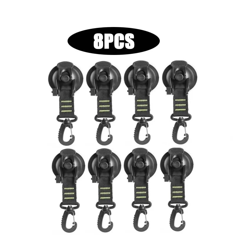 Heavy-Duty Suction Cup Anchor Hooks for Camping and Travel
