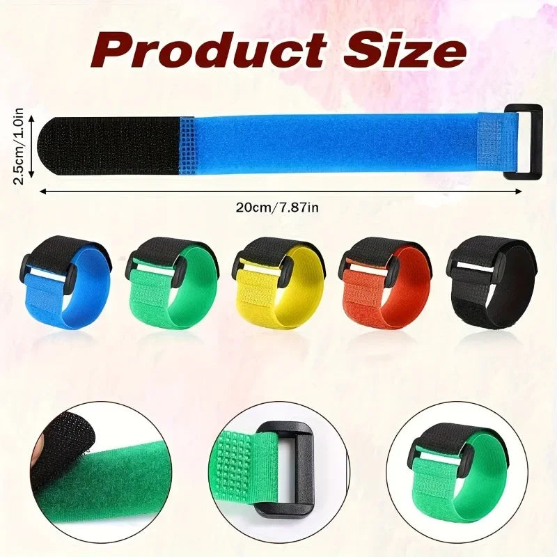 Reusable Fishing Rod Tie Straps for Organized Gear (10 Pack) - 6