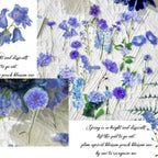 40-Piece Floral Sticker Set for Scrapbooking and Journaling