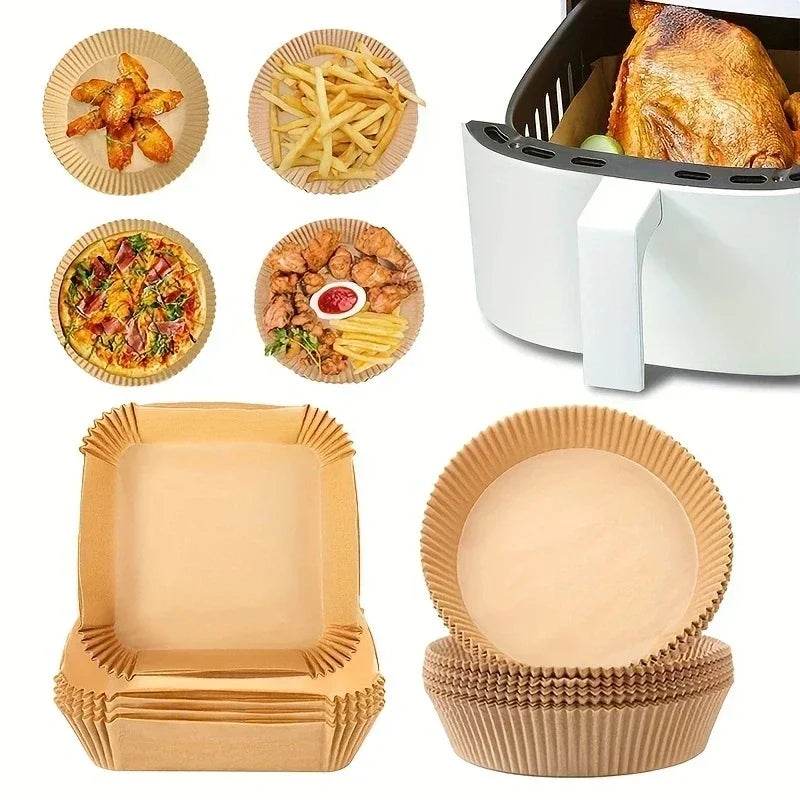 Non-Stick Disposable Air Fryer Parchment Paper Liners - 7